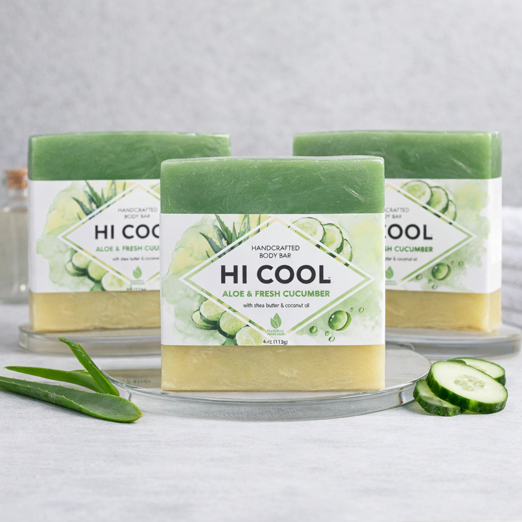 HI COOL 3 Sabonete em Barra Aloe & Pepino Fresco