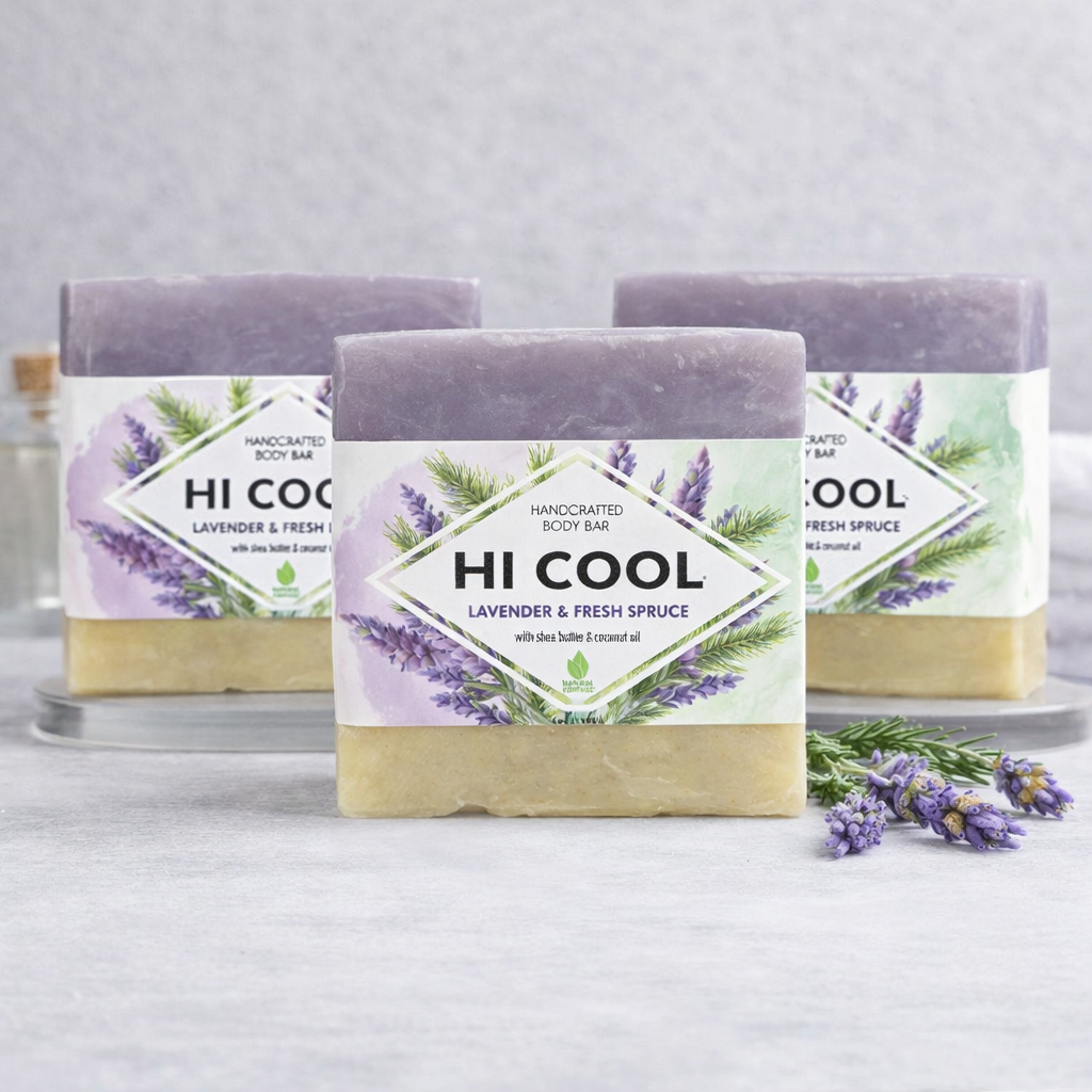 3 Sabonete HI COOL Lavanda & Pinheiro Refrescante