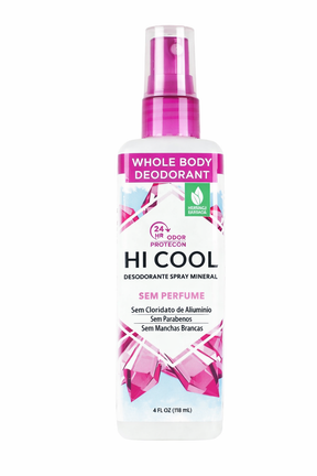 Spray Desodorante HI COOL Mineral Sem Perfume