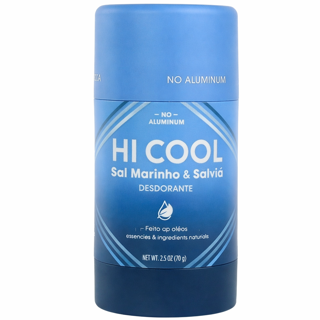 Desodorante HI COOL Magnésio Detox Sal Marinho & Sálvia